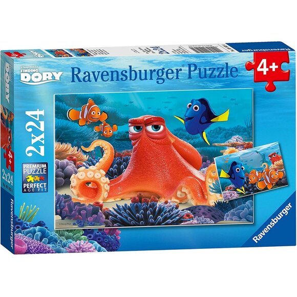 New sealed Ravensburger-2 X 24 Piece Puzzle Disney Finding Dory - Picture 1 of 16